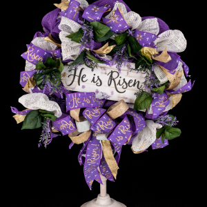 He is Risen Easter Wreath